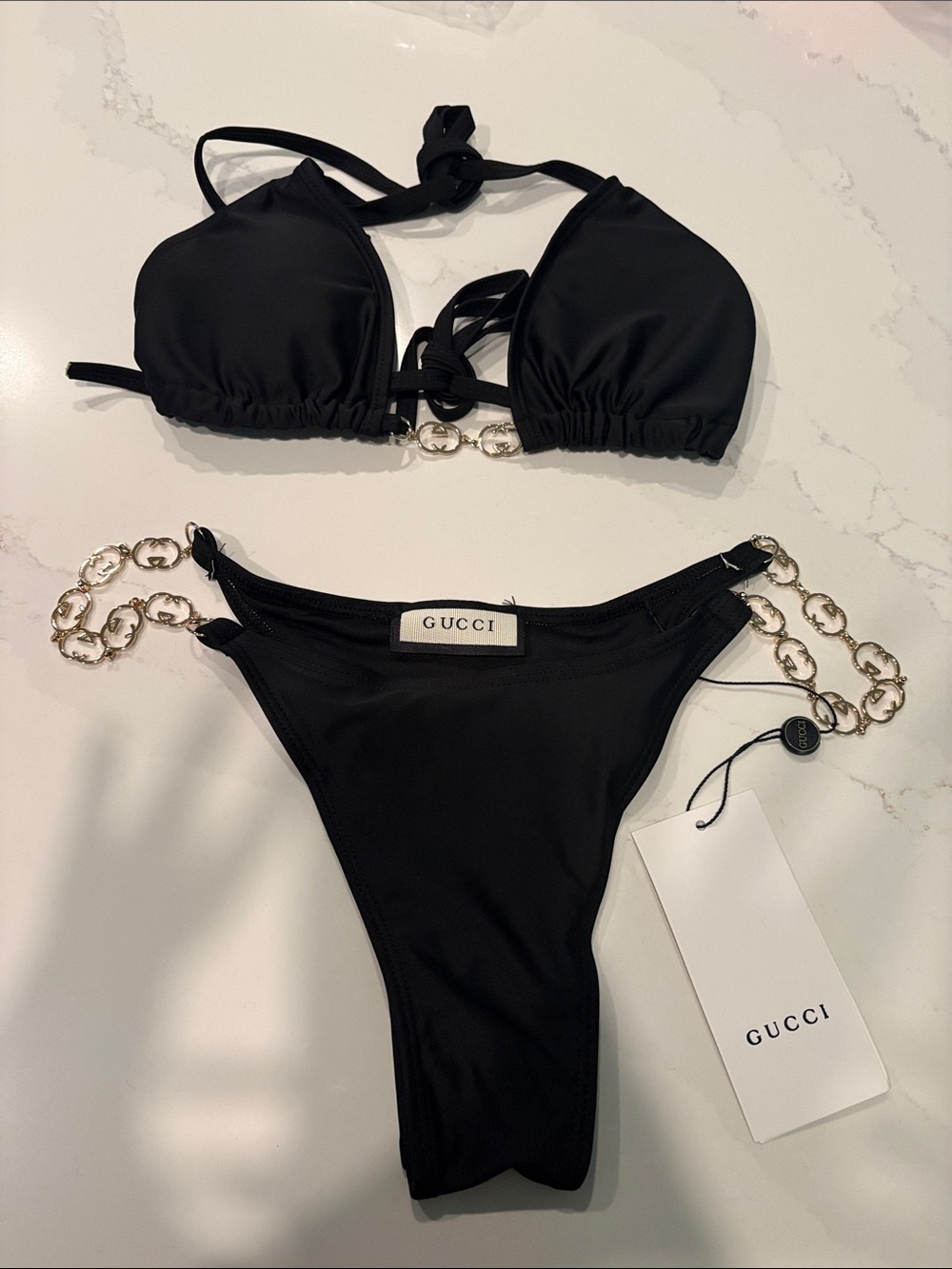 Gucci Black Bikini size medium